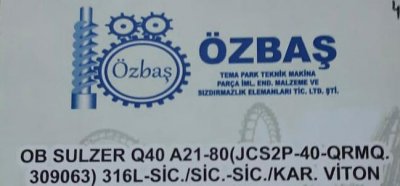 OB SULZER Q40  KARTUŞ SALMASTRA